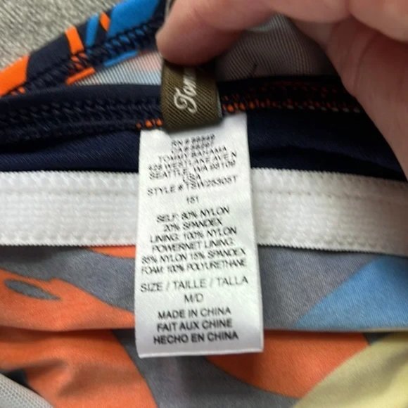 Tommy Bahama Bikini Halter Swim Top - Tropical Leaf Print - M - NWT - Picture 4 of 4